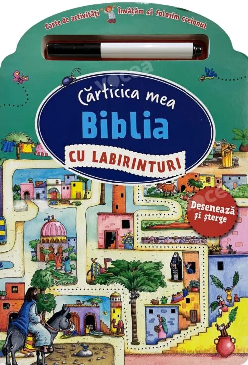 Biblia cu labirinturi Desenează și șterge