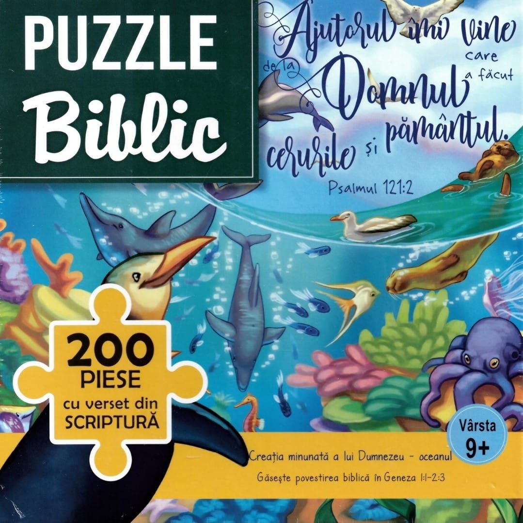 Copie a Casa Cartii - SHOP 1 - cc315-1 Puzzle 200 Piese Creația minunată a lui Dumnezeu - imagine 1