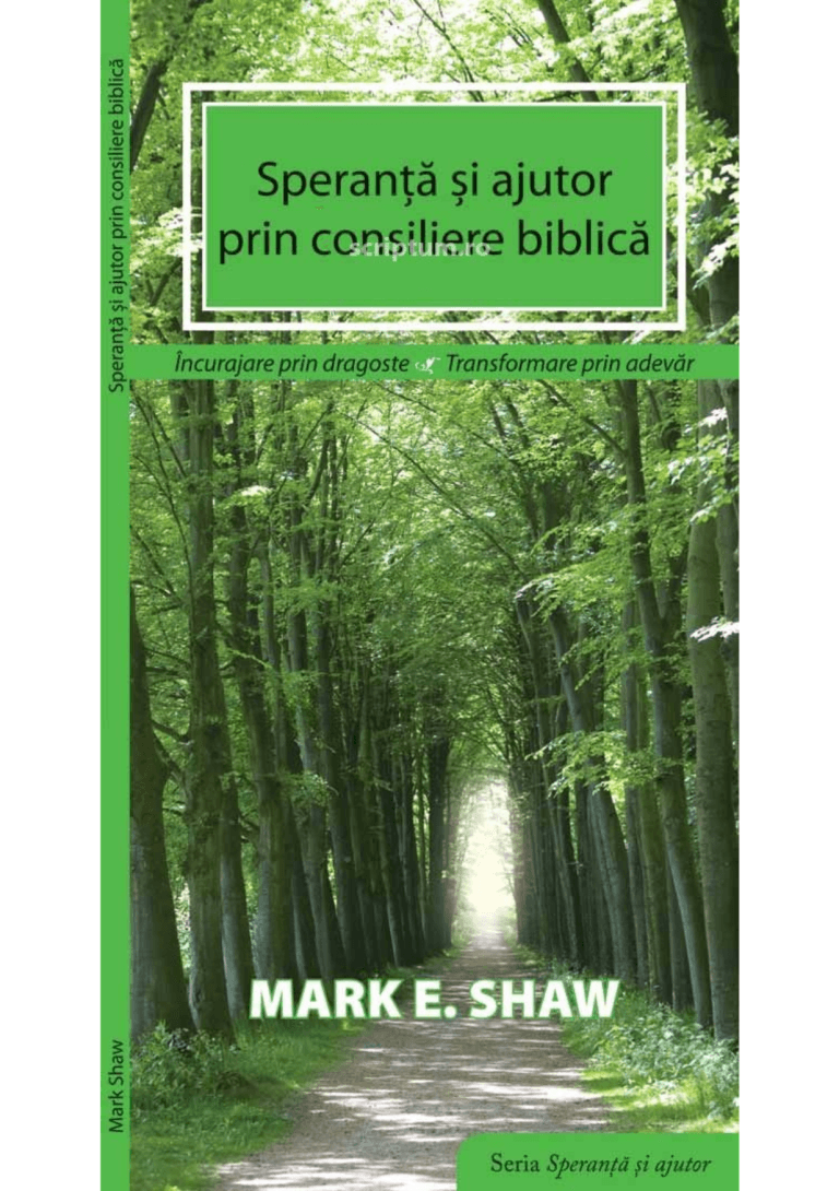 Speranta si ajutor prin consiliere biblica