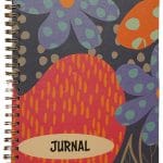 Jurnal cu spirală Design flori abstracte