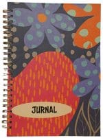 Jurnal cu spirală Design flori abstracte