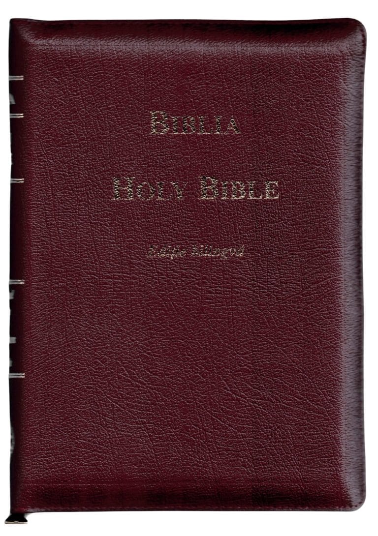 Biblie bilingvă Română-Engleză Mare Vișiniu închis