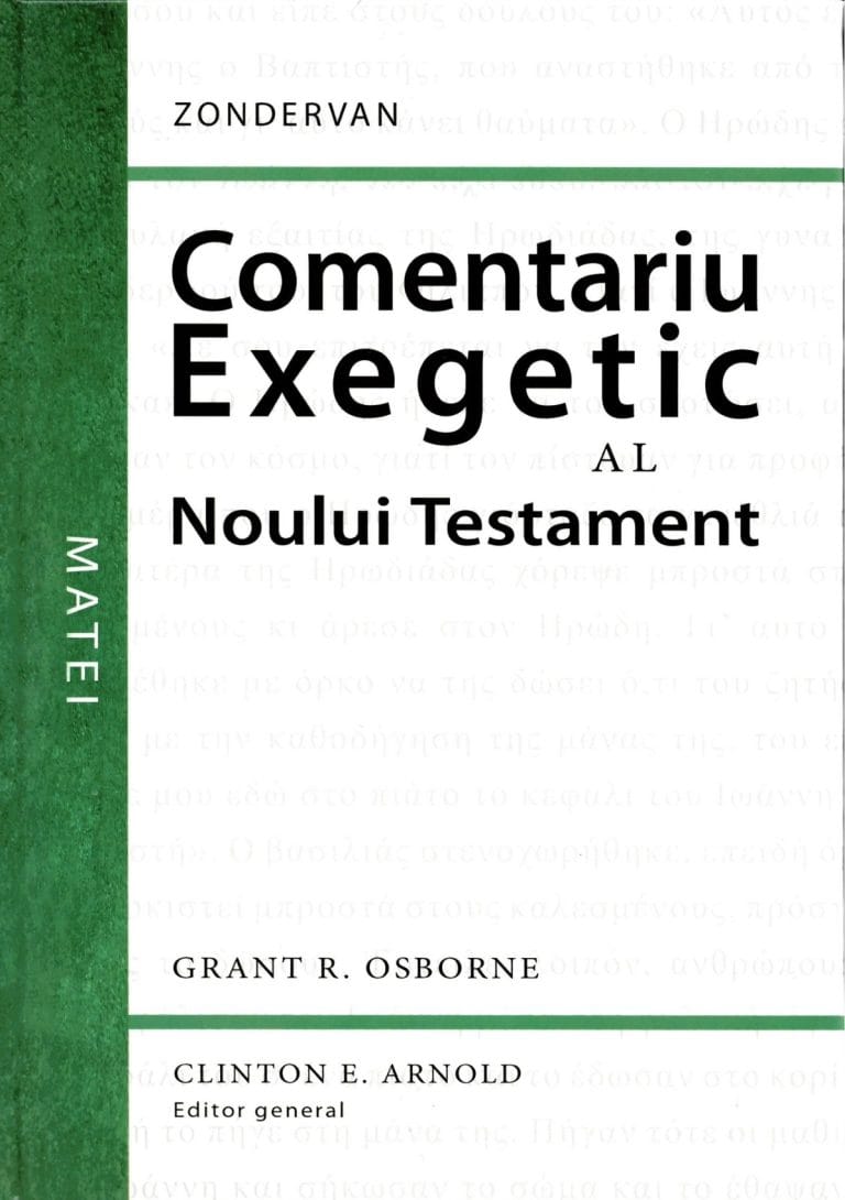 MATEI Comentariu exegetic al Noului Testament