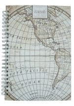 Jurnal cu spirală Design hartă