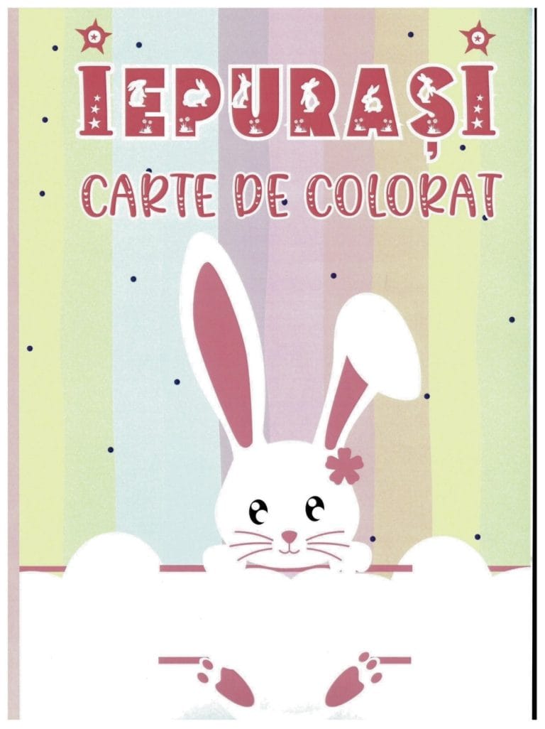 Carte de colorat Iepurași