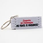 Breloc Alb cu Metru pliabil