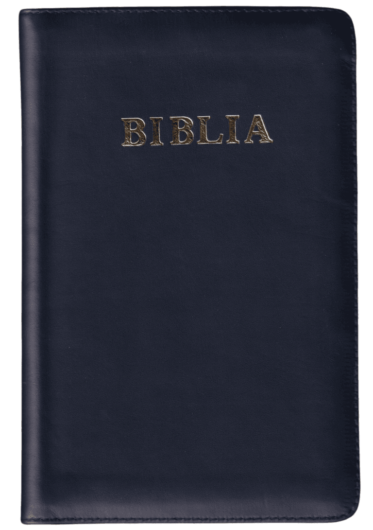 Biblia de studiu pentru Copii/Adolescenți Albastru cu fermoar