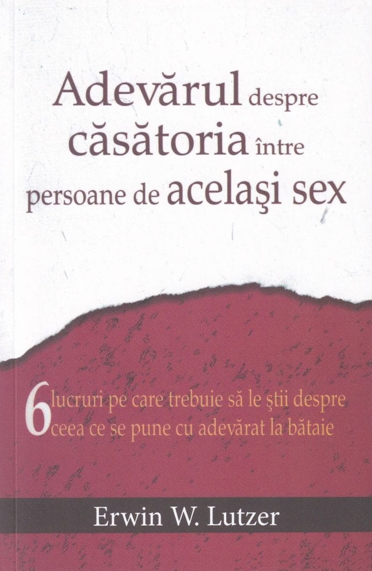 Adevărul despre căsătoria între persoane de același sex
