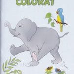 Carte de colorat cu versete Elefănțelul