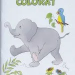 Carte de colorat cu versete Elefănțelul