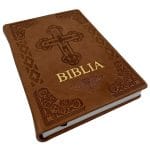 Biblia ortodoxă Mare A4 Handmade din Piele Naturală 093