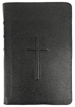 Biblie mare TI Negru cu Cruce - Piele naturală