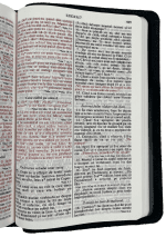 Biblie mare TI Negru cu Cruce - Piele naturală - imagine 3