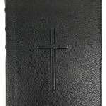 Biblie mare ZTI Negru cu cruce - Piele naturală