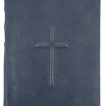 Biblie mare ZTI Gri mat cu Cruce - Piele naturală