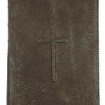 Biblie mare ZTI Maro închis cu Cruce - Piele naturală