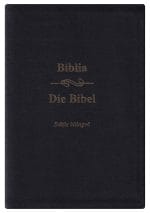 Biblie bilingvă Română-Germană Negru Piele TI