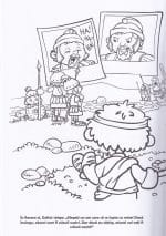 David Carte de colorat cu personaje biblice - imagine 2