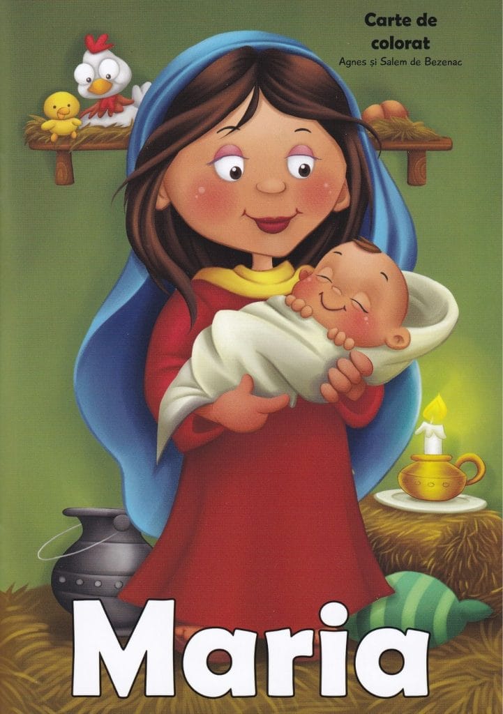 Maria Carte de colorat cu personaje biblice