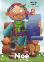 Noe Carte de colorat cu personaje biblice