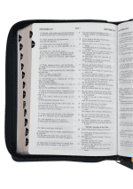 Biblie bilingva romana-engleza Medie Albastru Navy - imagine 3