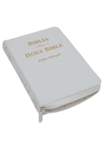 Biblie bilingva romana-engleza Medie Alb - imagine 2