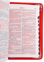 Biblie medie Roșu floral 057 F - imagine 3