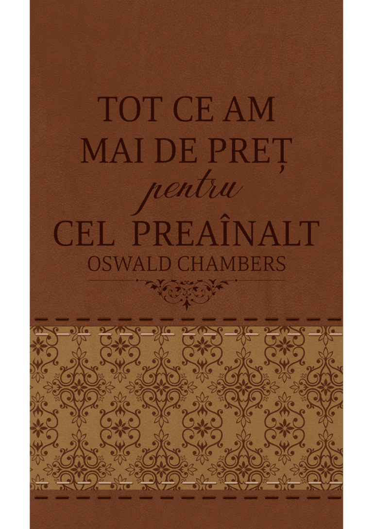 Tot ce am mai de preț pentru Cel Preaînalt Maro