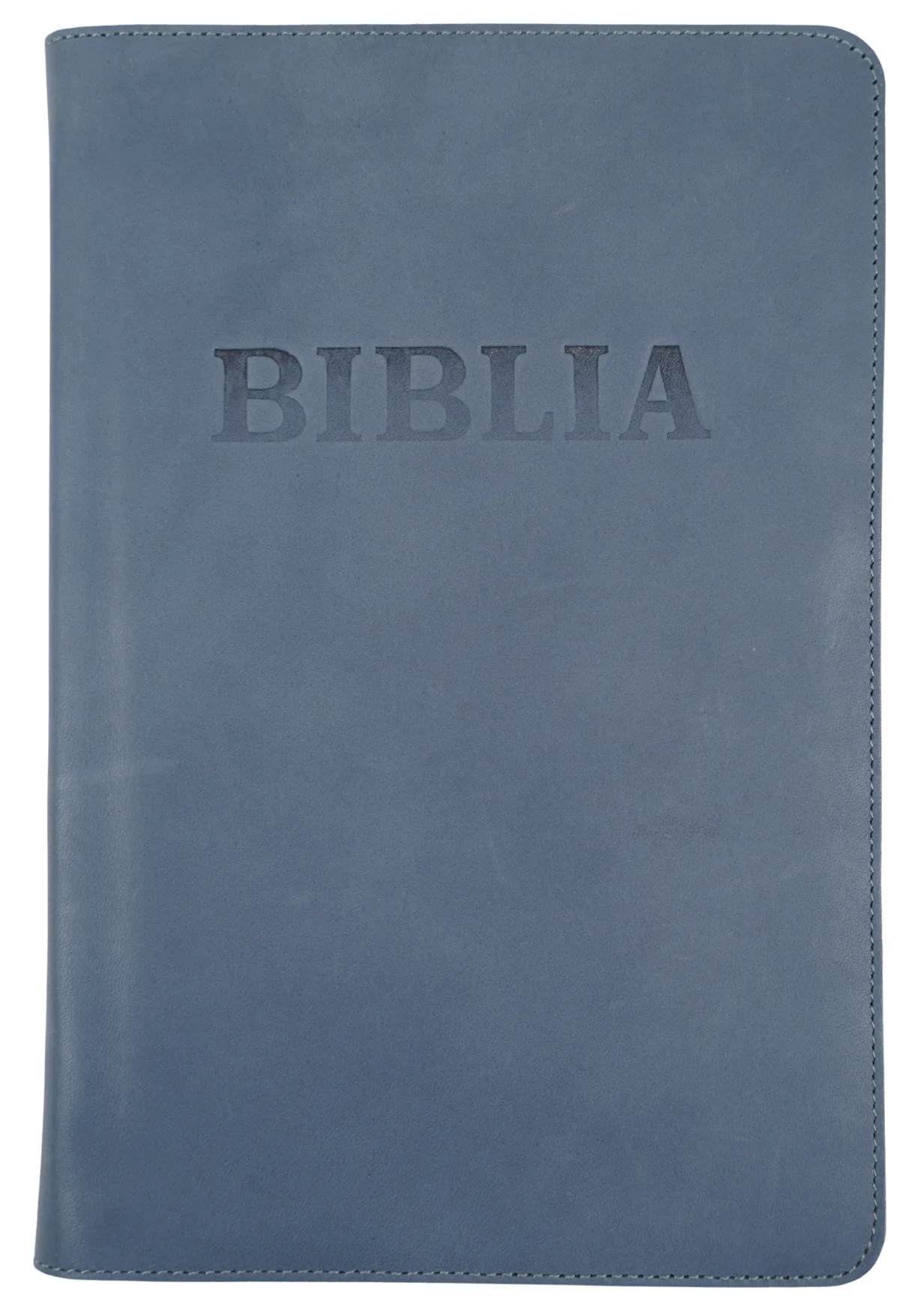 Biblie mare TI Gri mat - Piele naturală