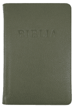 Biblie mare TI Verde - Piele naturală