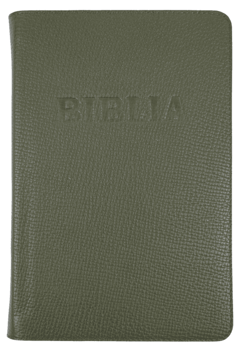 Biblie mare TI Verde - Piele naturală