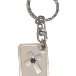 Breloc metalic Cruce cu stea