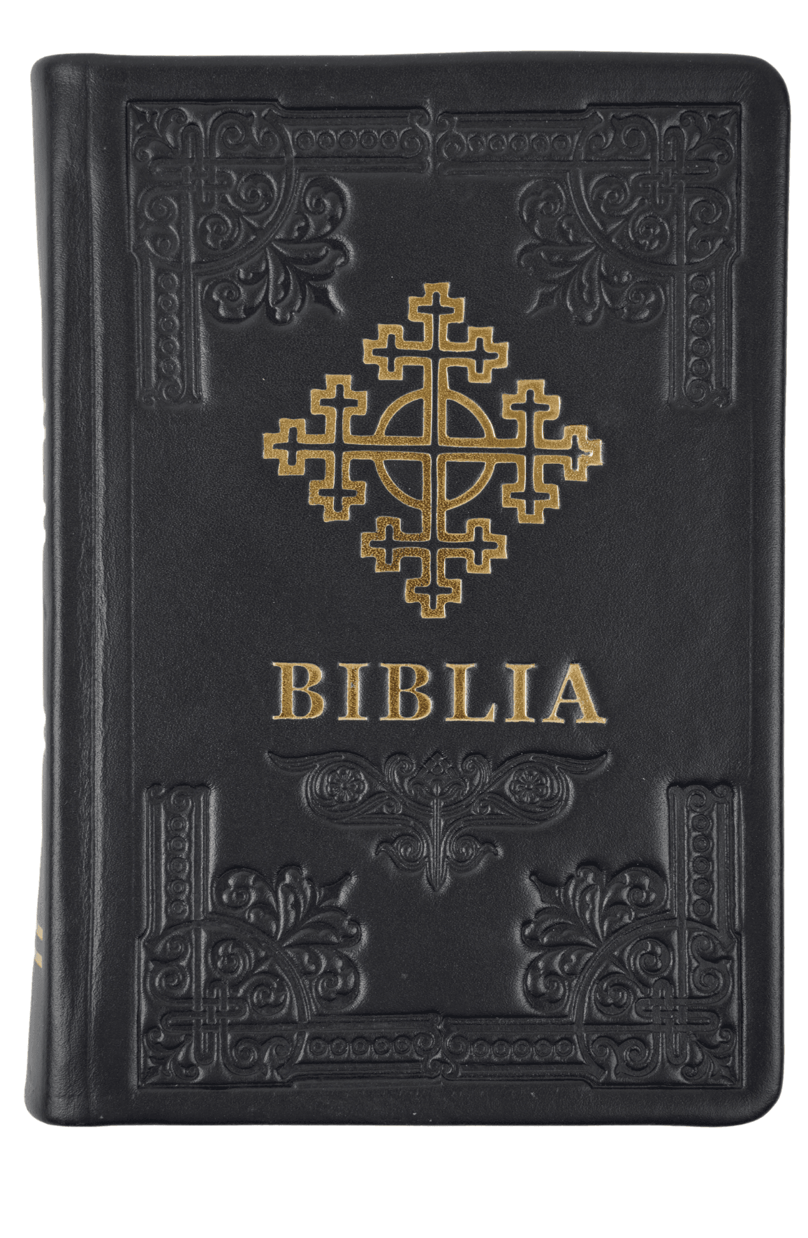 107 Biblie ortodoxă 053 neagră cu stea margini aurii