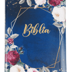 Biblie mare ZTI Floral Bleumarin
