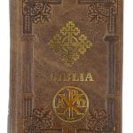 Biblie ortodoxă 073 maro cu stea margini albe