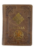 Biblie ortodoxă 073 maro cu stea margini albe