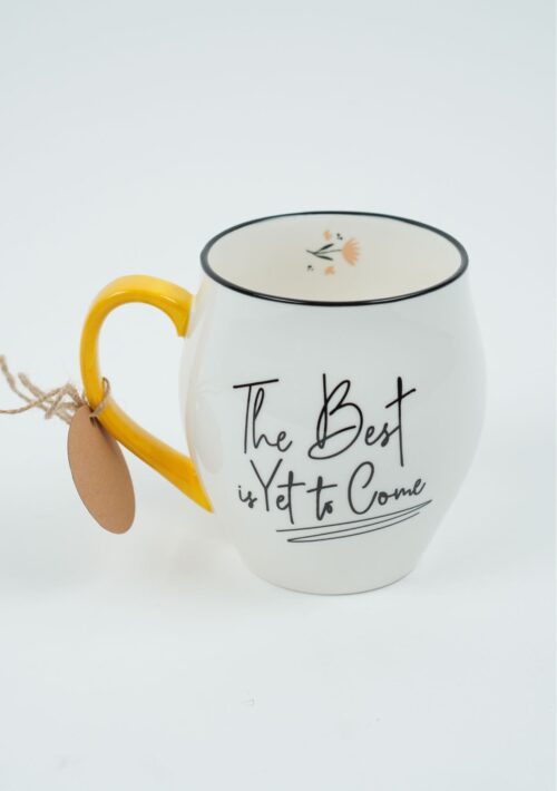Cană din ceramică The best is yet to come (seria Touch of Color)