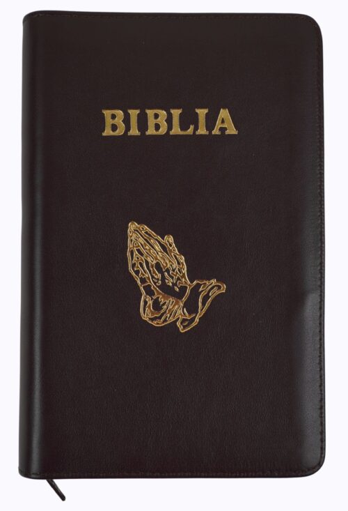Biblia de studiu pentru Copii/Adolescenti Maro închis cu fermoar
