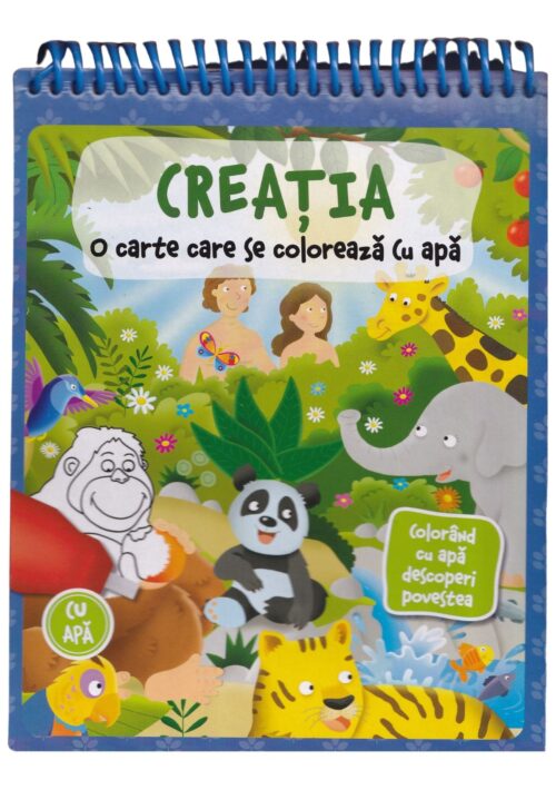 Carte de colorat cu apă Creația