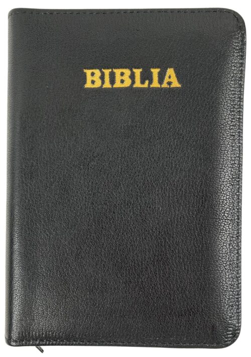 Biblie medie 057 ZTI Negru din Piele