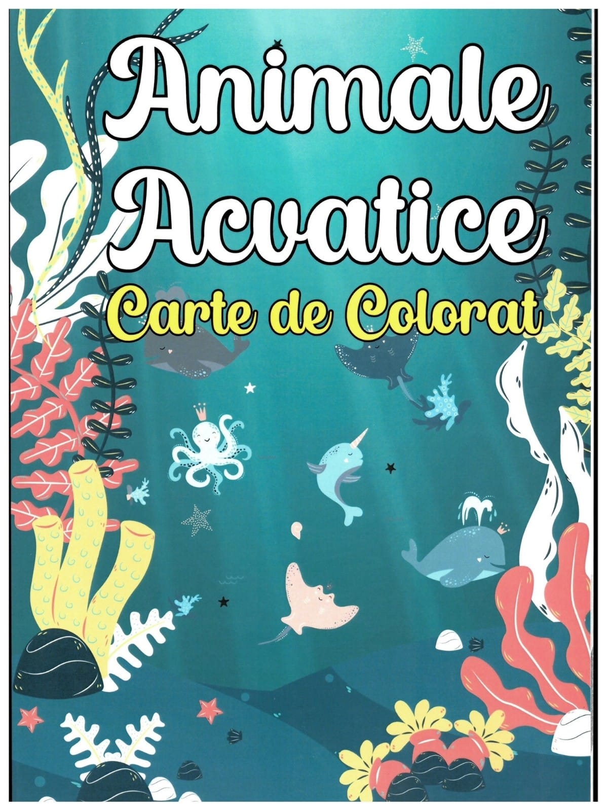 Acasă 84 Carte de colorat animale acvatice (copii 4-8 ani)