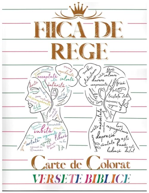 Fiică de Rege Carte de colorat versete biblice (pentru adulți)
