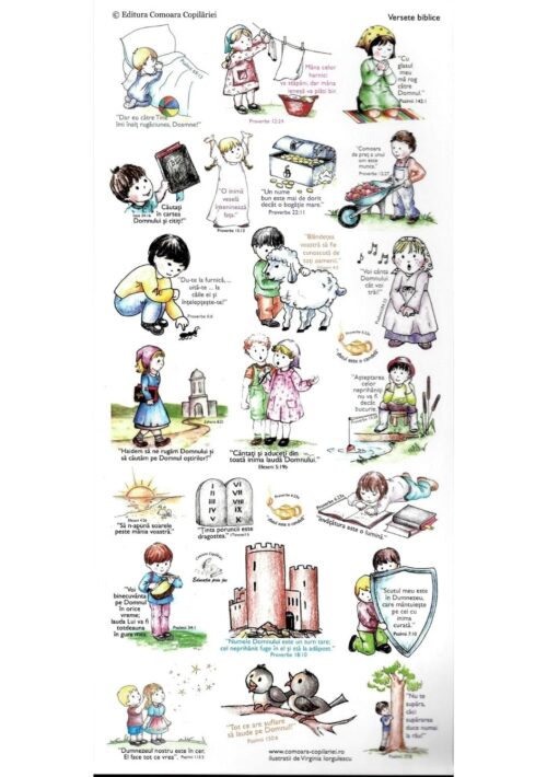 Abțibilduri tematică biblică Versete
