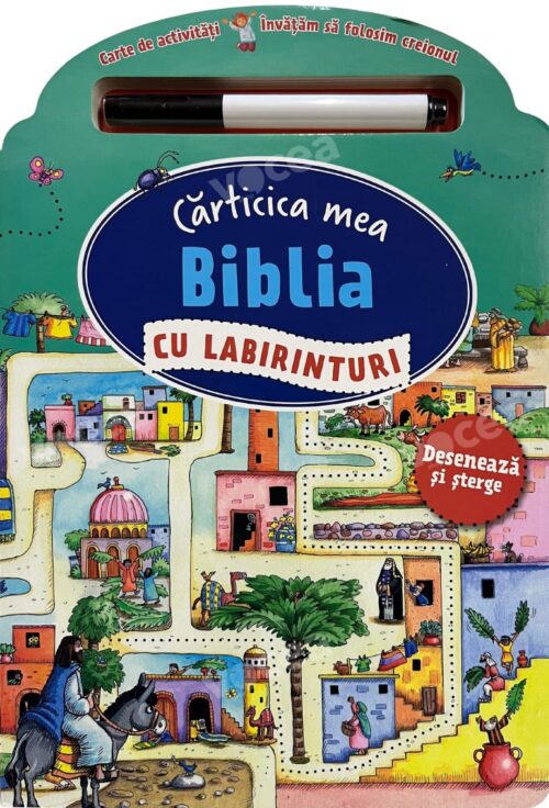 Biblia cu labirinturi Desenează și șterge