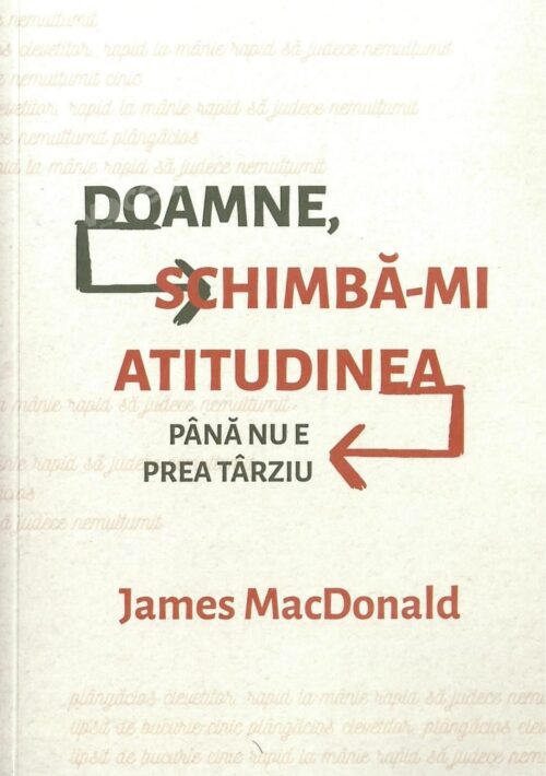 Doamne Schimbă-mi atitudinea până nu e prea târziu